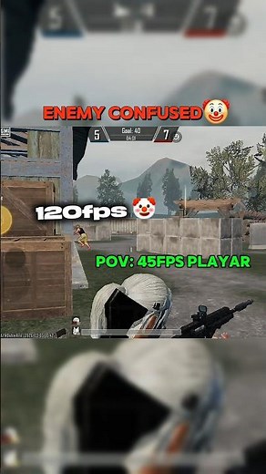 120 Vs 45fps playar 🥶😳#tdm