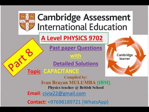 CAPACITANCE Part 8 [Solved Past paper Questions]