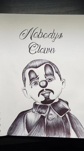 Nobodys Clown pt.1 🎭#chicanoart #pen #drawing #fyp #fypシ #chicano #nobodysclown @puppetmaster213