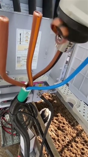 This is the process of opening a cable using modern tools.