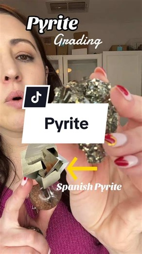 Pyrite grading, pyrite fakes, high grade pyrite. Lets tall about it. #crystaleducation #californiarockhounds #crystaleducator #crystaleducating #learnaboutcrystals #learnaboutcrystalswithbella #crystalsoftiktok #crystalhealing #crystalenergyhealing #pyrite #foolsgold
