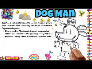 How to Draw Dog Man | Easy Step-by-Step Drawing Tutorial for Kids