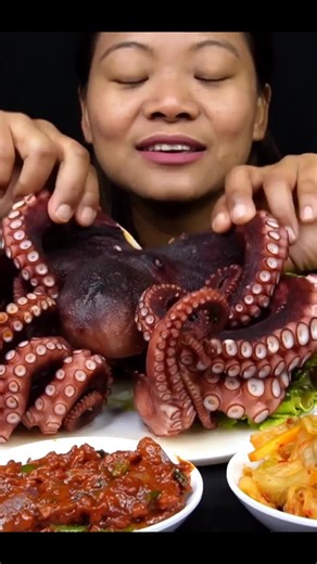 Full Video on YouTube: Gurung Eating Channel #gurungeatingchannel #mukbangeatingshow #eatingasmr #octopuschallenge #fyp #trending #govira #foryoupage #nepalimukbang