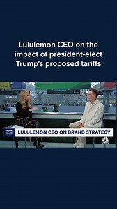 Calvin McDonald, Lululemon CEO, discusses how President-elect Trump’s tariff policies could impact pricing. | CNBC