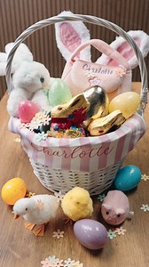 This year, fill their basket with love, laughter, and something to cherish (and some sweet treats, of course). 🐰 Basket: https://www.thingsremembered.com/Delicate-Stripes-Personalized-Natural-Wicker-Easter-Basket-i91728.item?productid=33751&sdest=Search&sdestid=170678375 Purse: https://www.thingsremembered.com/Personalized-Girls-First-Toy-Purse-Gund-p18588.prod?sdest=Search&sdestid=170678436 Tag: https://www.thingsremembered.com/Personalized-Pink-Stain-Wood-Easter-Basket-Tag-i83371.item?product