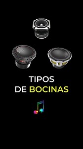 Tipos de bocinas #circuitoslistos #Bocinas #parlantes #sonidoprofesional | Circuitos Listos