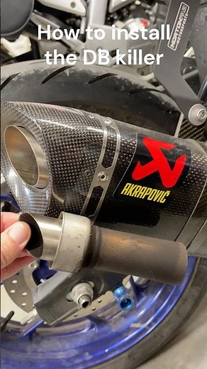 How to install the #dbkiller on a #motorcycle #exhaust
