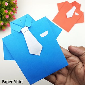 167K views · 8.8K reactions | Watch How to Make Paper Shirt Step by Step. DIY Easy Paper Craft For Kids | Creative Art & Craft Ideas | Facebook
