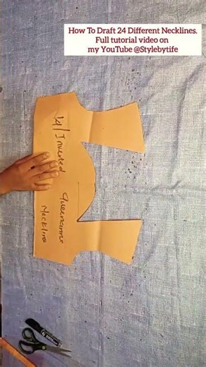 Learn How to Draft 23 Different Necklines ✂️ in This Beginner-Friendly Tutorial