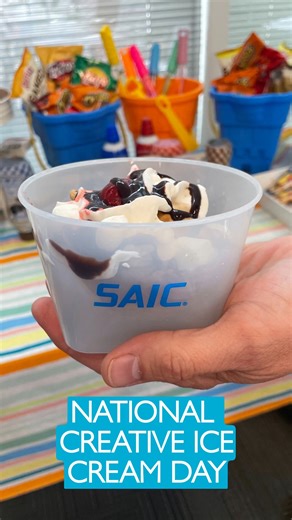 Happy #NationalCreativeIceCreamDay! 🍦🎨 At SAIC, we believe innovation is like crafting the perfect ice cream sundae - it takes creativity, diverse ingredients, and a willingness to try new combinations. Just as master ice cream makers experiment with flavors, we encourage our employees to mix their unique ideas and perspectives. Let's scoop up new ideas and create a future that's both secure and deliciously inventive. jobs.saic.com/FB | SAIC