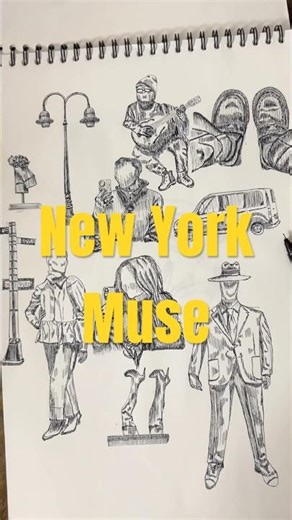 NYC street as your muse #nyc #streetart #shopping #explore #art #artist #drawing #shorts