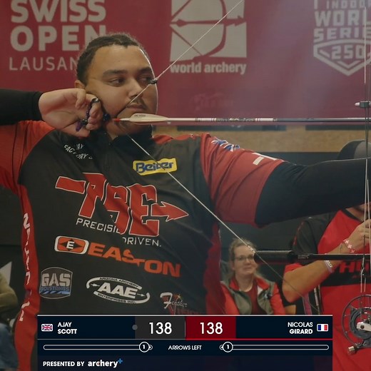 88K views · 1K reactions | What a way to start the season! 磊 Ajay Scott takes gold in Lausanne at the Swiss Open. #IndoorWorldSeries | Indoor Archery World Series | Facebook