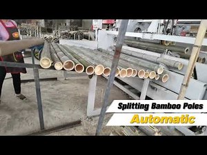 Splitting Bamboo Poles Automatic Machine
