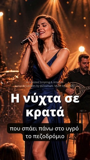 Η νύχτα σε κρατά (I nichta se krata) - ♥️🔥♥️ Official Lyric Video | Greek AI Music 2026 #emotional
