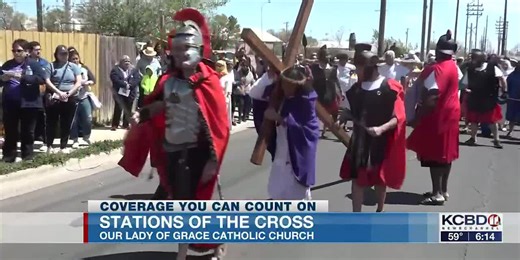 Our Lady of Grace performs Stations of the Cross in North Lubbock
