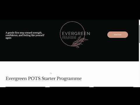 POTS Starter Programme- Exercising Safely with POTS (Course Tutorial)