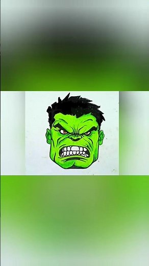 How to draw The Hulk from the Avengers,