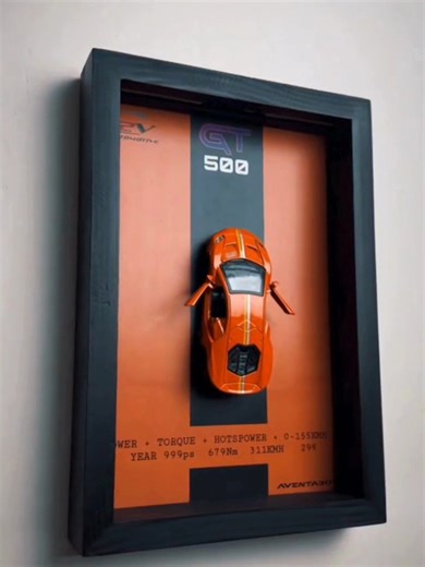 Rare Access on Instagram: "diecast car wall frame🏎️ Best and unique one for gift someone❤️ .3D diecast car wall frame❤️‍🔥 Frame: 9/13 wood frame, realistic 3D design perfect manufacturing. ~Alloy car 1:32 scale metal car make it realistic 3D vibe✨ ~LED attached with frame make it more attractive💫 DM TO ORDER- #GiftForCarGuy #GiftForCarLovers #UniqueGift #CarEnthusiastGift #ManCaveDecor #HomeDecor #Collectible #CarCollector #DiecastCollector"