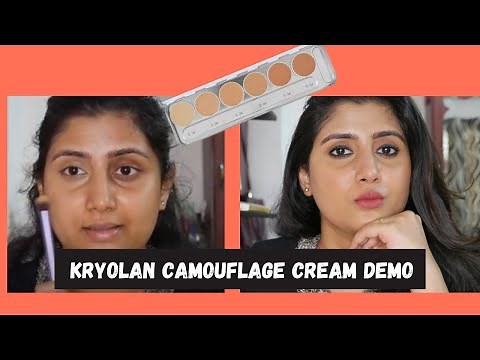 How to apply Kryolan Dermacolor camouflage cream DFD & D742 for NC40