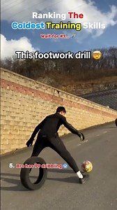 Top 5 COLDEST Training Skills 🥶⚽ (Wait For #1) #football #soccer #skills #footballskills #top5