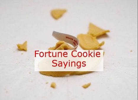 Fortune Cookie Sayings