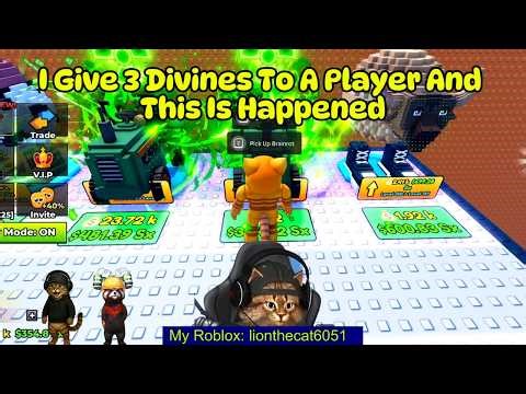 I Give 3 Divines To A Player And This Is Happened #escapetsunamiforbrainrots