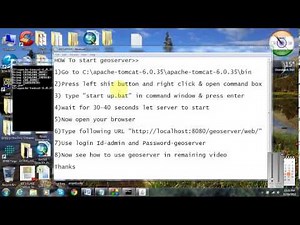 HOW TO START GEOSERVER