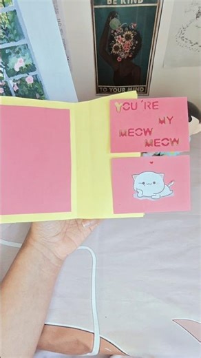 Handmade card that opens out! #diycard #kawaii