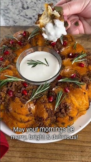 Beef Sausage & Cheddar Monkey Bread
