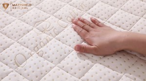 Luxury Quilted Organic Cotton Mattress Protector Queen - Premium 380 GSM Waterproof & Breathable Pad - Deep Pocket Fitted Cover - Soft & Silent Protection
