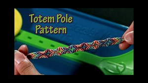 Friendship Bracelet how to make the Totem Pole pattern design instructions