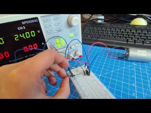 IRF840 MOSFET breadboard DC motor