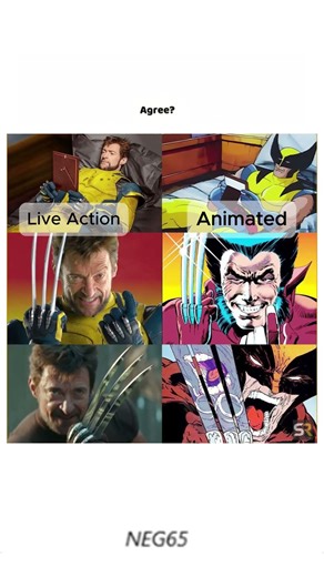 From Cartoon😄 to Live Action 🤯Wolverine 😎| Upgrade Meme