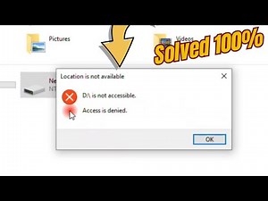 How to Fix Drive Is Not Accessible – Access Denied Error in Windows 11 / 10| C Drive Not Accessible