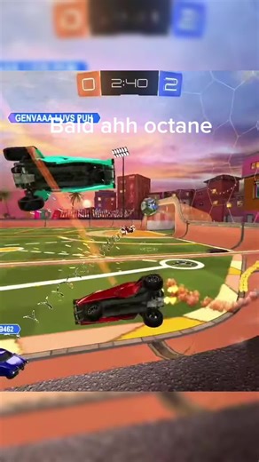 Bald Ahh Octane in Rocket League Gameplay