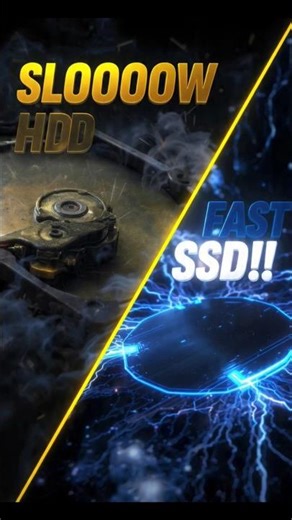 SSD vs HDD: PC Slow Hai? Ye Dekho! ⚡🚀 #shorts