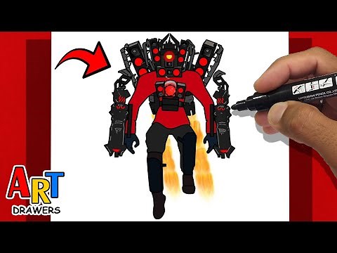 How To Draw TITAN SPEAKERMAN😱Skibidi Toilet: Emergency | Episode 2 UPGRADED New💥😲