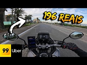 I made 196 REAIS with Uber Moto and 99 Moto in just my first work shift!