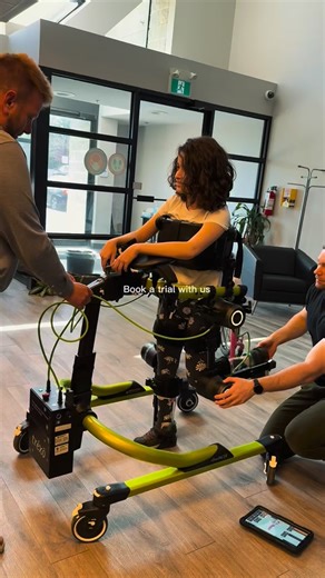 This is what happens at a Trexo in-office trial 👆 What to expect when you visit: ✓ Assessment to see if Trexo is right for your child ✓ Custom fitting and adjustments ✓ Your child gets to try walking in the device ✓ Q&A with our team about how it works ✓ Discussion about funding resources Every child is different. Some take steps right away. Some need time to adjust. Some need different settings. That's why we do trials - to see what's possible for YOUR child specifically. Conditions we've work