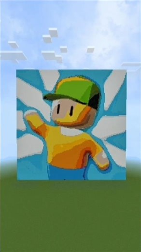 Random Things Pixel Art in Minecraft First Minecraft Video 😃