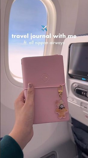 ✈️ travel journal with me on my flight to japan ft. ‪@ANAGlobalCH‬ #japantrip #japantravel