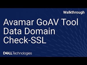 How to Fix Data Domain Certificate issues in Avamar using the GoAV Tool dd check-ssl Feature
