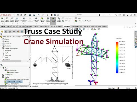 Static Analysis of Crane [ Solidworks Truss Simulation]