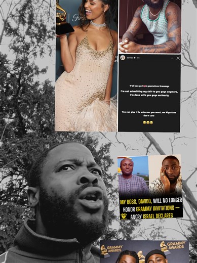 🚨 Breaking News! 🇳🇬 Davido is said to be boycotting the Grammy Awards after losing the Best African Music Performance award to Tyla. In a now-deleted Instagram story, the Afrobeats superstar hinted that he is done submitting his songs and is done with the awards. He has now chosen to follow WizKid, who, since 2023, hasn't submitted a single song or project to the Grammys.@davido Davido has been nominated five times without a single win.