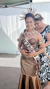 Nei Te Tabomoa dress and look created by Kiribati Fashion @wendy_tekee and team (Dinai Metutera, Smiley Kabwebweia @baaroariin @neitaate)for today’s research speech presentations. Wendy’s vision was to bring out Miss Kiribati’s inner warrior — confident, brave, and graceful — while showcasing the Kora, a traditional twine made from coconut fibres. A powerful element that grounded the look in culture and strength. Team Kiribati came together and brought the vision to life✨ | Atiterentaai Rinimara
