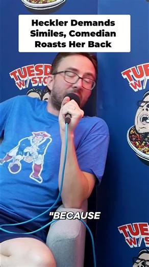 Simile? More like si-MISERY! 🎤😂 This comedian's meltdown over a heckle is TOO real. #Comedy #StandUp #Heckler #Simile #ComedianMeltdown