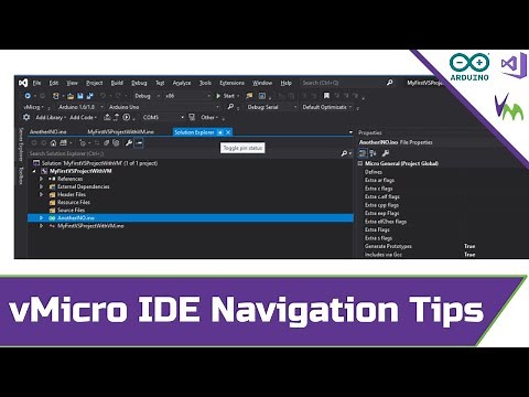 Visual Micro + Visual Studio: IDE Navigation Tips and Help