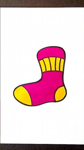 Socks Drawing easy | Small