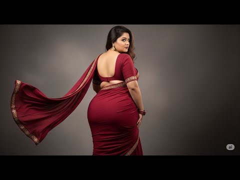 Saree Flow in the Wind 💃 | Elegant Back Dance | Indian Traditional Glamour"