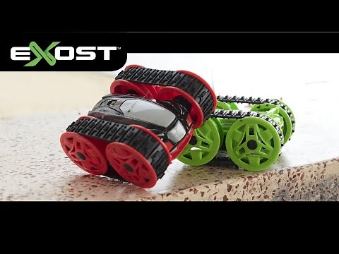 EXOST MINI FLIP TANK - VOITURE TELECOMMANDEE PAR SILVERLIT - DEMO JOUET